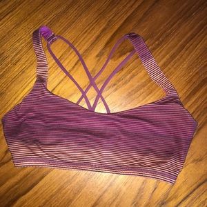 Orange and Purple Striped Free To Be Bra